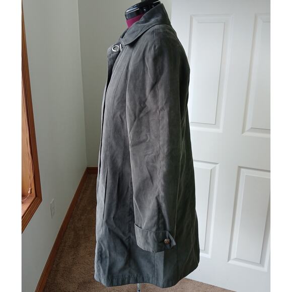 Fleet Street Flared Overcoat sz 6 removable liner hidden buttons vintage jacket - Picture 2 of 16